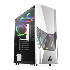 Gabinete Gamer Montech FIGHTER 500, Mid Tower, White, ATX, 4 Fans, Vidro Temperado