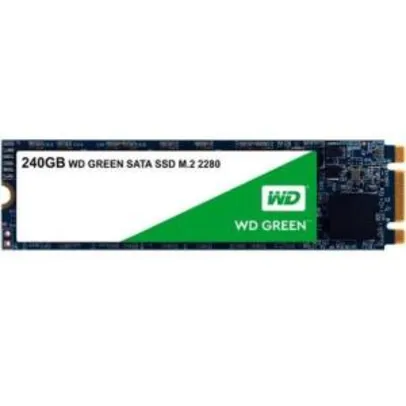 SSD WD Green M.2 2280 240GB Leituras: 545MB/s - WDS240G2G0B - R$195