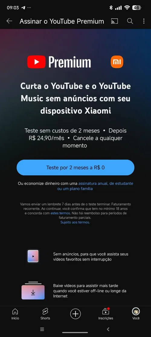 Imagem na descrição da promoção