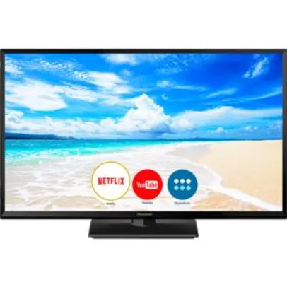 Smart TV LED 32 Polegadas Panasonic TC-32FS600B HD Wi-fi 1 USB 2 HDMI | R$847