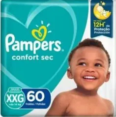 Fralda Pampers Confort Sec Tamanho XXG 60 - [3unid.] R$146