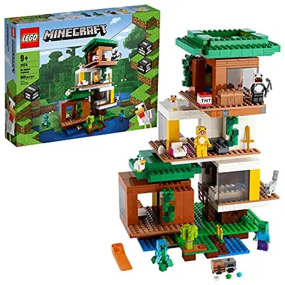 LEGO® Minecraft™ A Casa da Árvore Moderna 21174 Kit de Construção (909 peças)