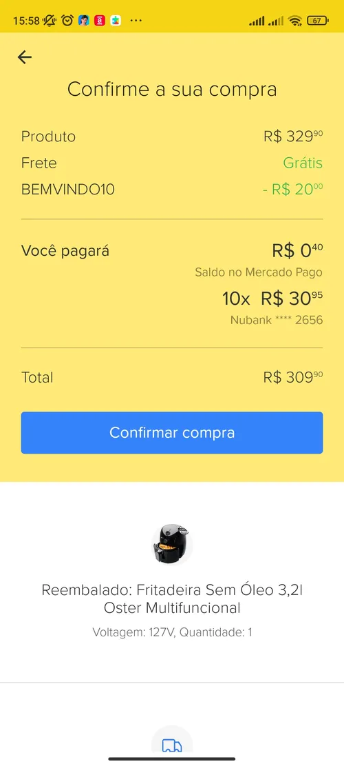 Imagem na descrição da promoção