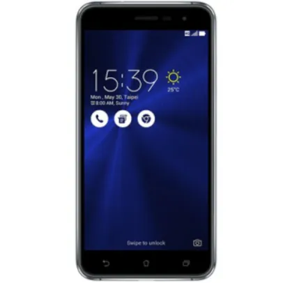 [Kabum!]Smartphone Asus Zenfone 3 ZE520KL-1A074BR Octa Core, Android 6, Tela 5.2´ 32GB , 16MP, 4G Dual Chip Desbloqueado - Preto Safira