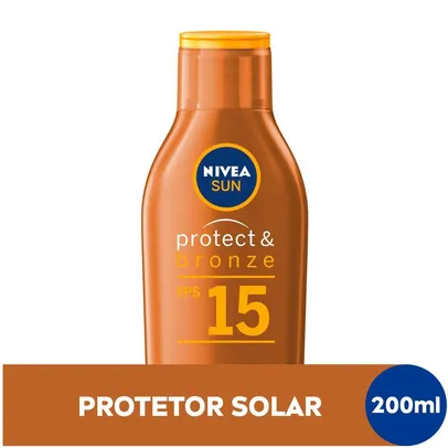 Protetor Solar Nívea Sun Protect &amp; Bronze FPS15 200ml