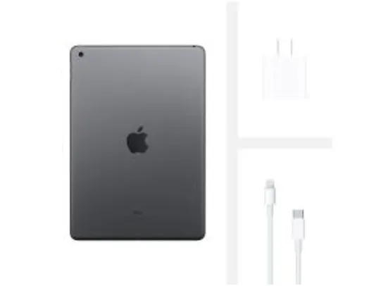 Saindo por R$ 2862: [APP+CLIENTE OURO] iPad Tela 10,2” 8ª Geração Apple Wi-Fi 32GB - Cinza-espacial | R$2862 | Pelando