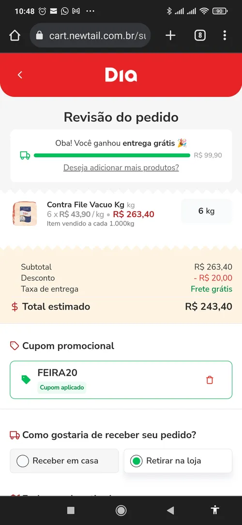 Imagen na descrição da promoção