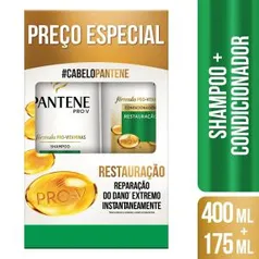 Shampoo 400ml + Condicionador 175ml Pantene Restauração