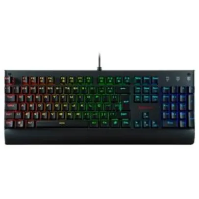 Teclado Gamer Redragon Mecânico Switch Outemu Black, RGB, ABNT2, Kala - K557