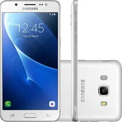 Smartphone Samsung J7 Galaxy Metal 2016 Dual Chip Desbloqueado Oi Android 6.0 Tela 5.5" 16GB 4G Câmera 13MP - Branco | R$600