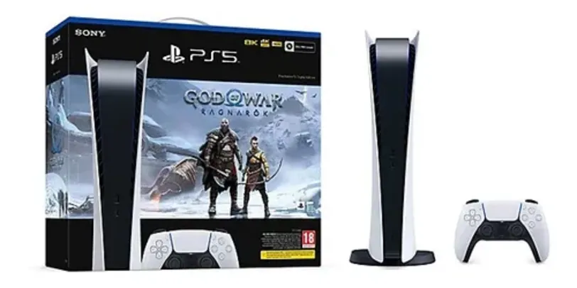 Sony PlayStation 5 Digital 825GB God of War Ragnarok Bundle 