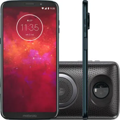 [AME 20%] Smartphone Motorola Moto Z3 Play - Stereo Speaker Edition R$ 1349
