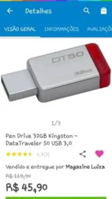 Pen drive 32gb | R$45