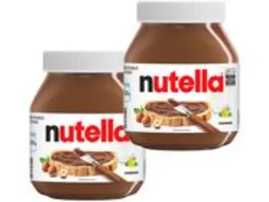 [C.ouro] Kit 2 Creme de Avelã 650g com Cacau Nutella Ferrero