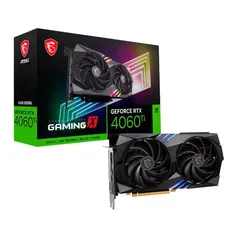 PLACA DE VÍDEO (GPU) MSI GEFORCE RTX 4060 TI GAMING X, 16GB, GDDR6, 128-BIT, 912-V517-003