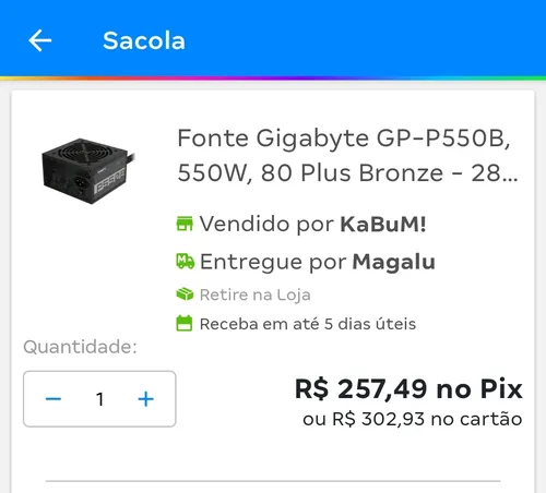 Imagem na descrição da promoção