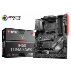 PLACA MÃE MSI B450 TOMAHAWK, CHIPSET B450, AMD AM4, ATX, DDR4 R$721