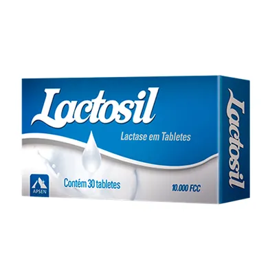 Kit com 3 Caixas (R$ 36 cada) | Lactase em Tablete Lactosil 10.000FCC | 30 Tabletes