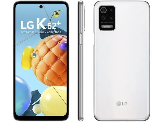 Smartphone Lg K62+ 128Gb Branco 4G Octa-Core