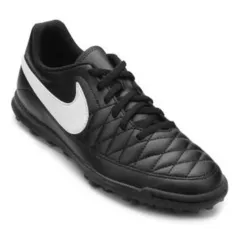 Chuteira Society Nike Majestry TF Masculina - Preto e Branco