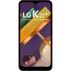 Smartphone LG K22 PLUS, Vermelho, K200BAW, Tela 6.2", 64GB, 13MP+2MP