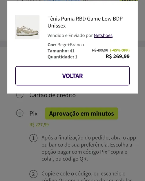 Imagem na descrição da promoção