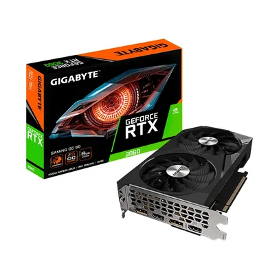 Placa de Vídeo RTX 3060 Gaming OC 8G Gigabyte NVIDIA GeForce, 8GB GDDR6, 128bits, Ray Tracing - GV-N3060GAMING OC-8GD