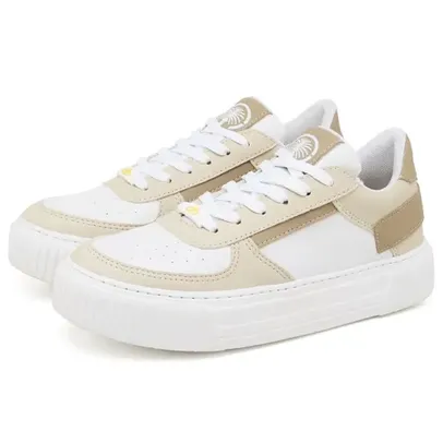 Tênis Sapatênis Feminino Sneacker DUBUY 029FG Creme