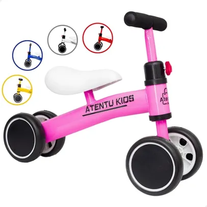 Bicicleta Infantil De Equilíbrio Sem Pedal Balanço 4 Rodas