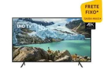 Smart TV Samsung 50" UHD 4K 2019 UN50RU7100GXZD Visual Livre de Cabos HDR Design Premium Tizen