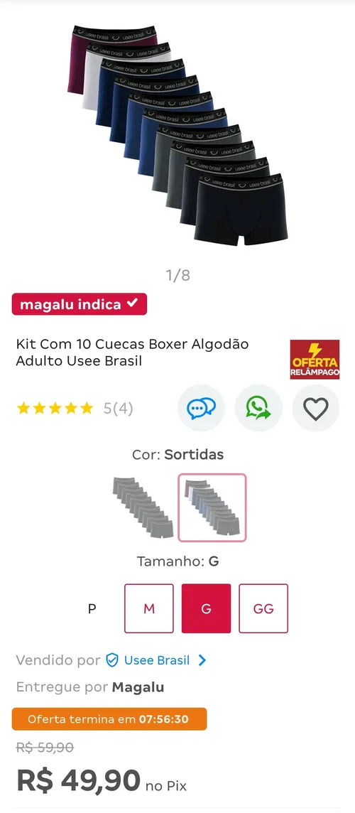 Imagem na descrição da promoção