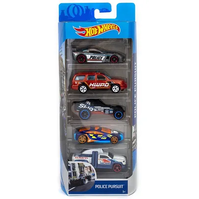 Kit Hot Wheels com 5 Carros - Item Sortido