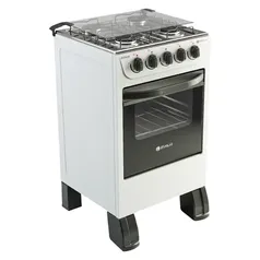 Fogão Braslar New Sirius 4 Bocas Manual Mesa em Inox Forno Easy Clean