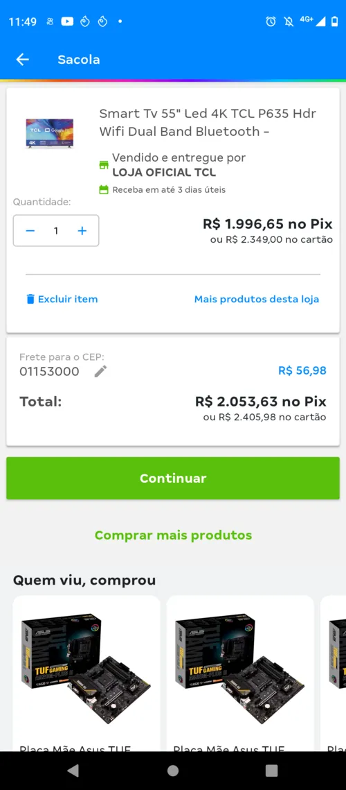 Imagem na descrição da promoção