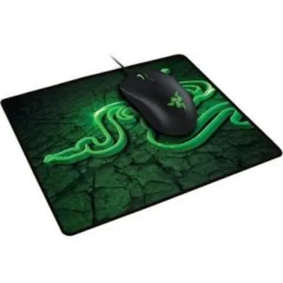 Kit Gamer Razer - Mouse Abyssus, LED Verde + Mousepad Goliathus Fissure, Control, Médio