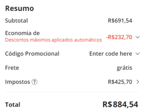 Imagem na descrição da promoção