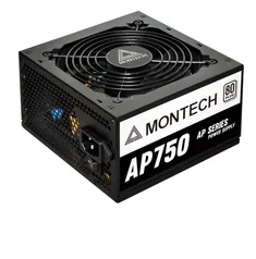 Fonte Montech AP750, 750W, 80 Plus White, PFC Ativo, AP750