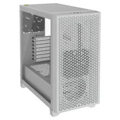 Gabinete Gamer Corsair 3000D Airflow, Mid-Tower, ATX, Lateral em Vidro Temperado, com FAN, Branco - CC-9011252-WW