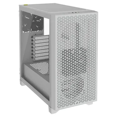 Gabinete Gamer Corsair 3000D Airflow, Mid-Tower, ATX, Lateral em Vidro Temperado, com FAN, Branco - CC-9011252-WW