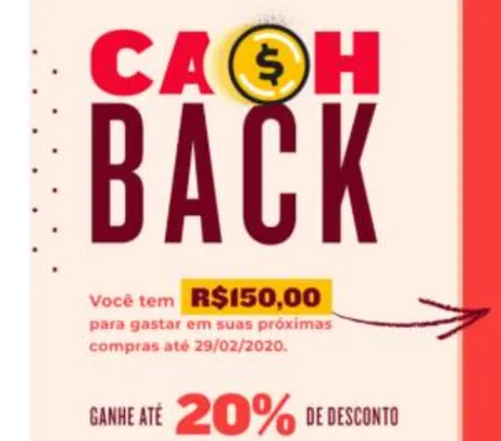 Cashback Evino - até R$150