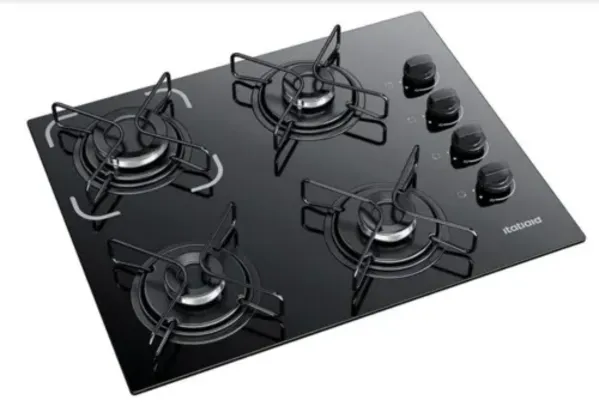 Cooktop Itatiaia Essencial 4 Bocas Vidro Preto Bivolt 3700000192