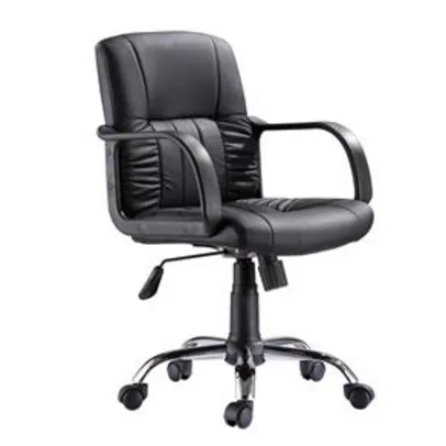 Cadeira Home Office Diretor com Regulagem de Altura - Preta - Finlandek - R$199,90