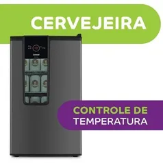 Cervejeira Consul 82L CZD12AT Display na Porta, Controle de Temperatura, Titanium