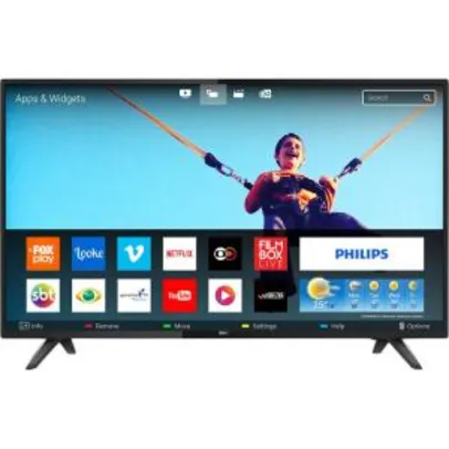 Saindo por R$ 1519: Smart TV 43" Philips LED Full HD 43PFG5813/78 Ultra Slim Wi-Fi 2 HDMI 2 USB | R$ 1519 | Pelando