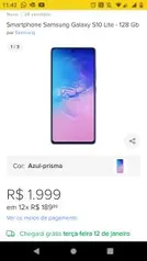 Smartphone Samsung Galaxy S10 Lite - 128 Gb | R$1899