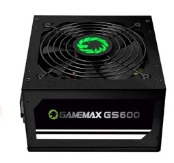 Fonte Gamemax GS600, 600W, 80 Plus White, PFC Ativo