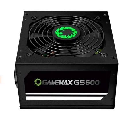 Fonte Gamemax GS600, 600W, 80 Plus White, PFC Ativo