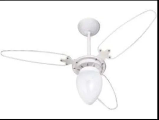[AME R$102] Ventilador de teto Ventisol Wind Light Branco 3 velocidades 110 ou 220V