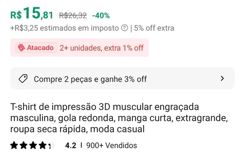 Imagem na descrição da promoção