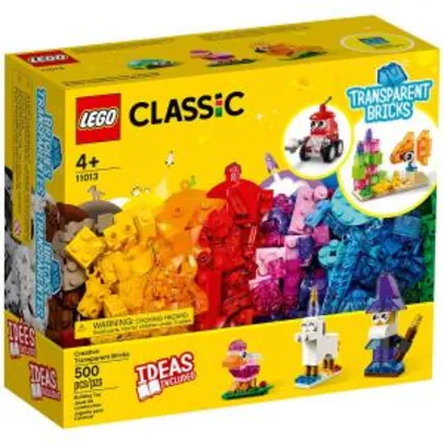 LEGO Classic Blocos Transparentes Criativos 11013 - 500 Peças - R$192